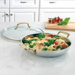 Cuisinart Mineral Stainless Steel Everyday Pan With Cover | 12" 8 Cuisinart Mineral Stainless Steel Everyday Pan With Cover | 12" -Swiss Diamond shop mobi 2093 c7m25 30dgd 800x800