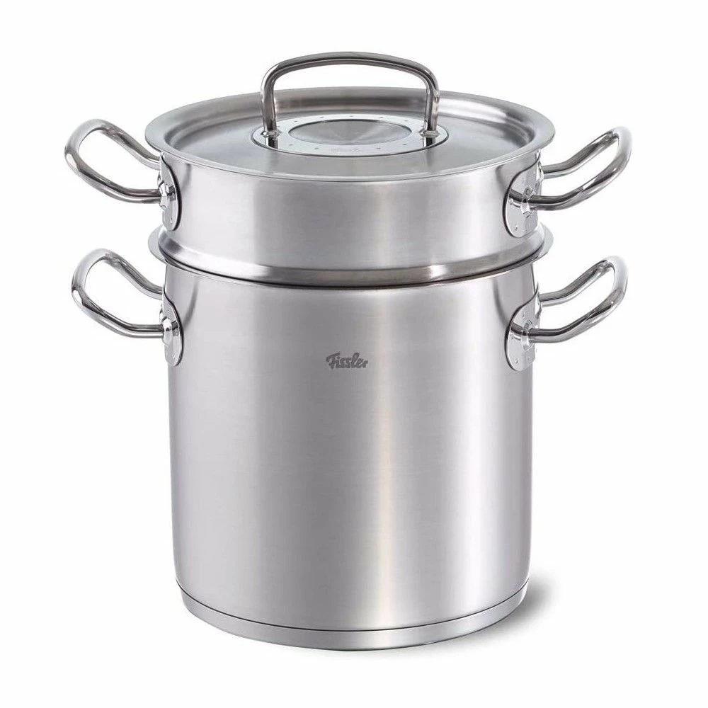 Fissler Original-Profi Collection Stainless Steel Multipot With Steamer Insert + Lid | 6.3 Qt. - Image 2