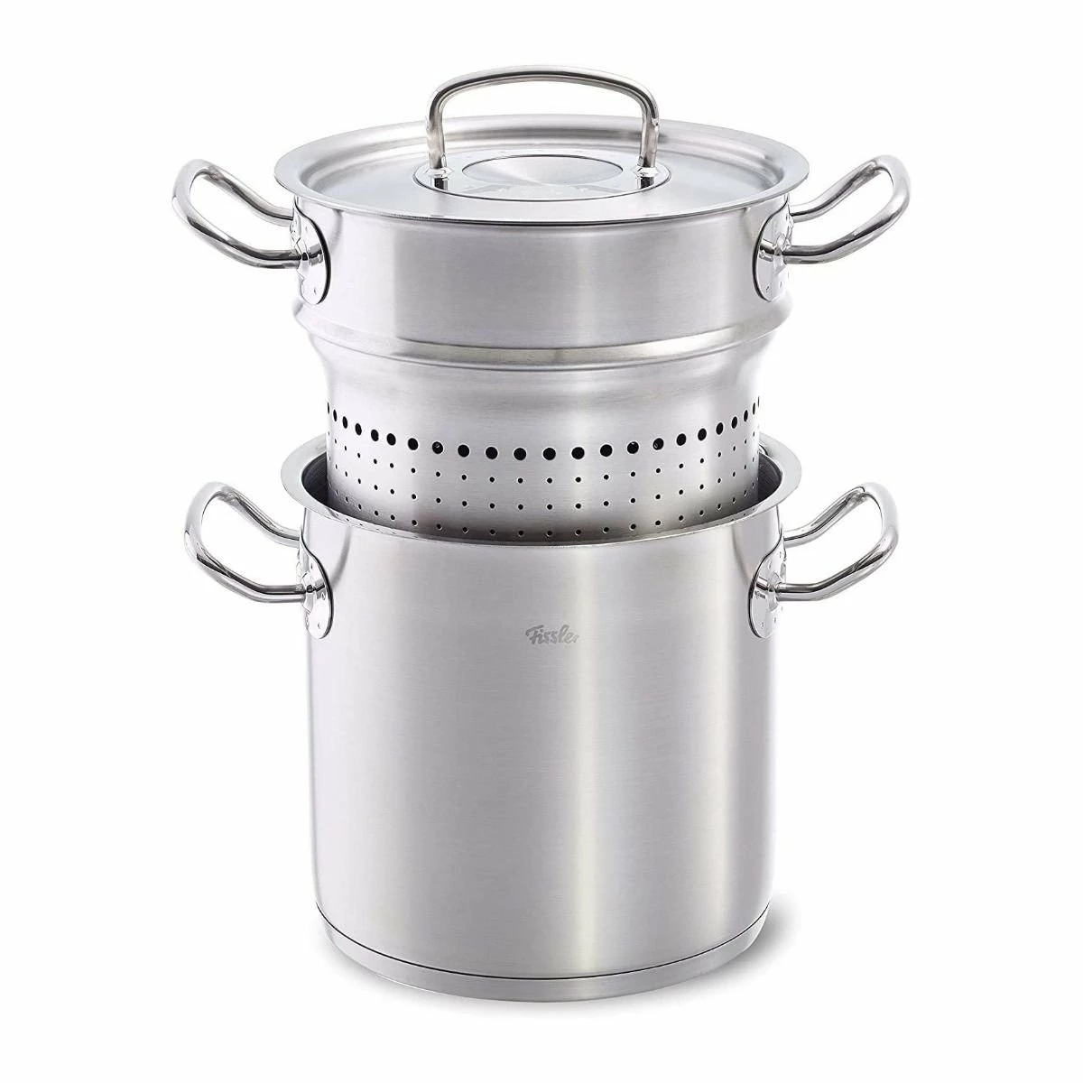 Fissler Original-Profi Collection Stainless Steel Multipot With Steamer Insert + Lid | 6.3 Qt.