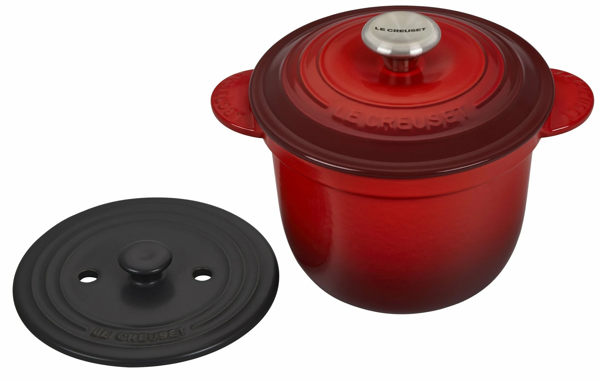 Le Creuset Cast Iron Rice Pot | Cerise/Cherry Red - Image 2
