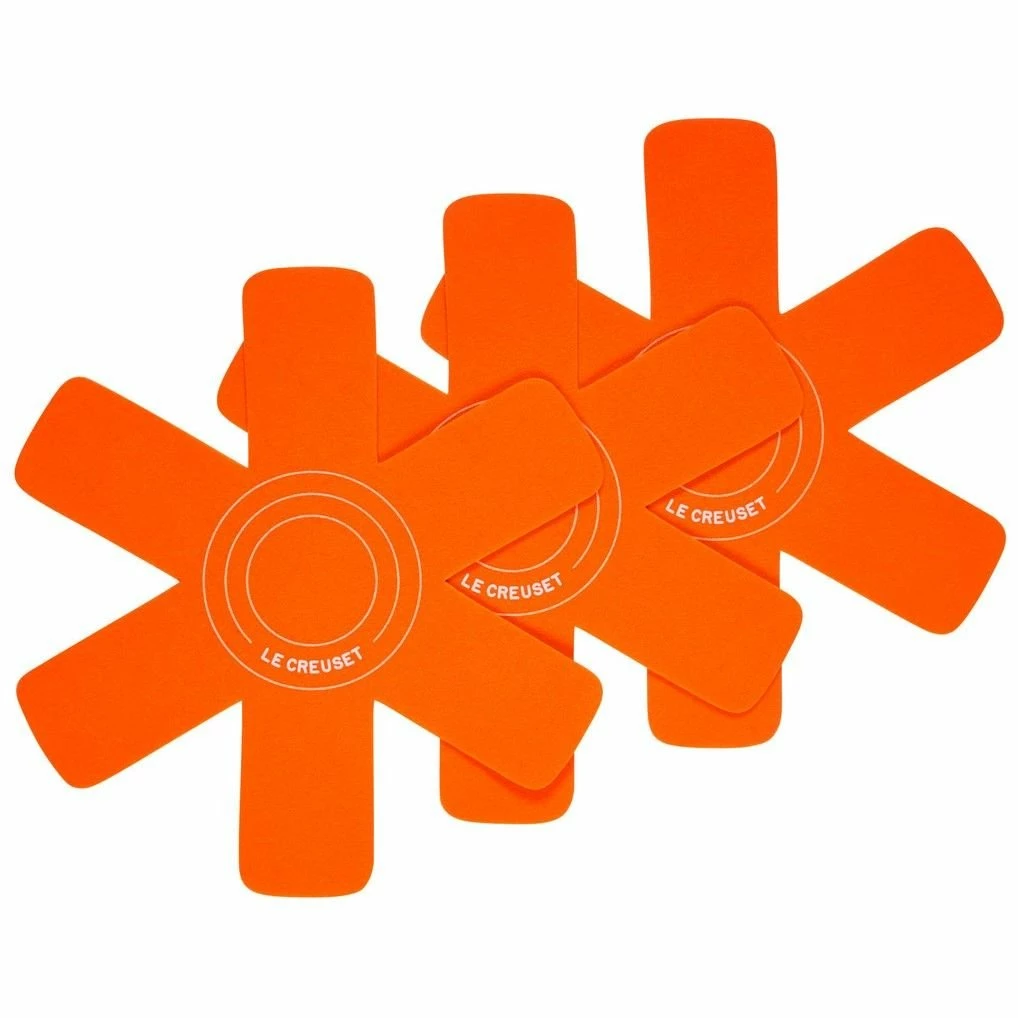 Le Creuset Felt Pan Protectors (Set Of 3) | Orange 1 Le Creuset Felt Pan Protectors (Set Of 3) | Orange