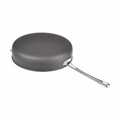 Cuisinart Contour Hard Anodized Saute Pan With Helper Handle & Cover | 5 Qt. 8 Cuisinart Contour Hard Anodized Saute Pan With Helper Handle & Cover | 5 Qt. -Swiss Diamond shop sautebottomview