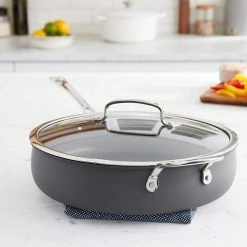 Cuisinart Contour Hard Anodized Saute Pan With Helper Handle & Cover | 5 Qt. 9 Cuisinart Contour Hard Anodized Saute Pan With Helper Handle & Cover | 5 Qt. -Swiss Diamond shop sautelifestyle