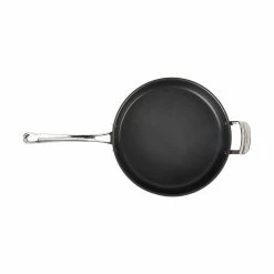 Cuisinart Contour Hard Anodized Saute Pan With Helper Handle & Cover | 5 Qt. 7 Cuisinart Contour Hard Anodized Saute Pan With Helper Handle & Cover | 5 Qt. -Swiss Diamond shop sautetopview