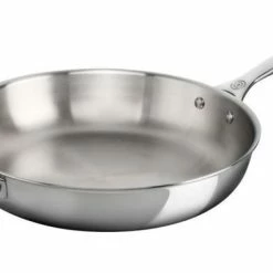 Le Creuset 12.5" Deep Fry Pan With Helper Handle | Stainless Steel