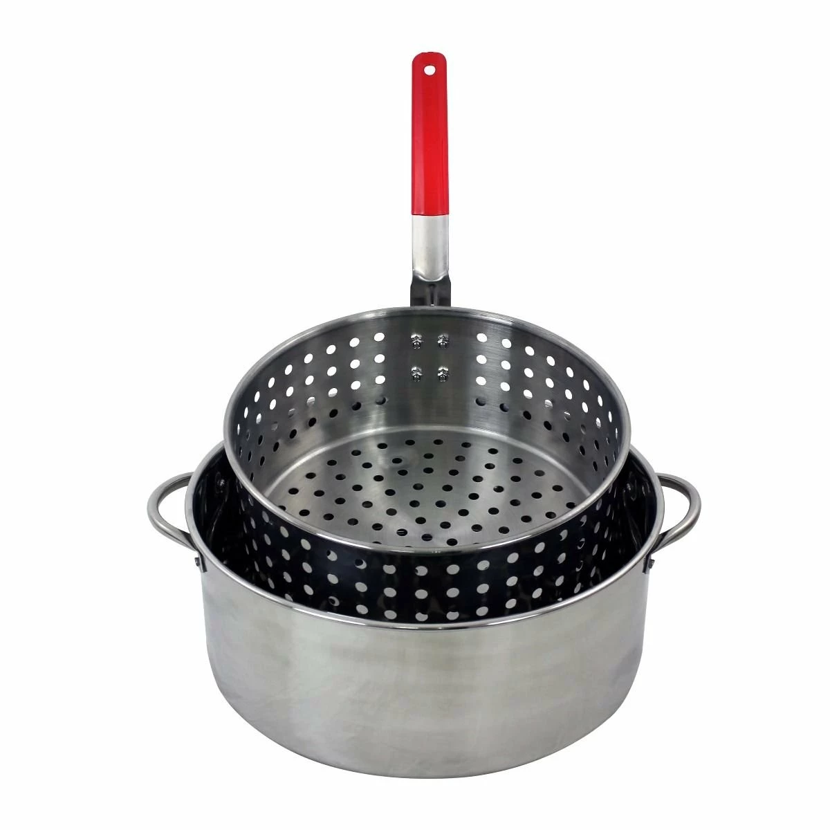 Chard 10.5 Qt. Steel Frying Pot With Basket 2 Chard 10.5 Qt. Steel Frying Pot With Basket - Image 2