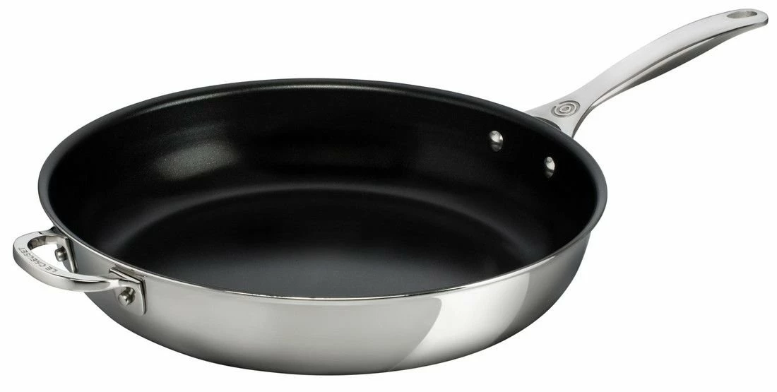 Le Creuset 12.5" Nonstick Deep Fry Pan | Stainless Steel