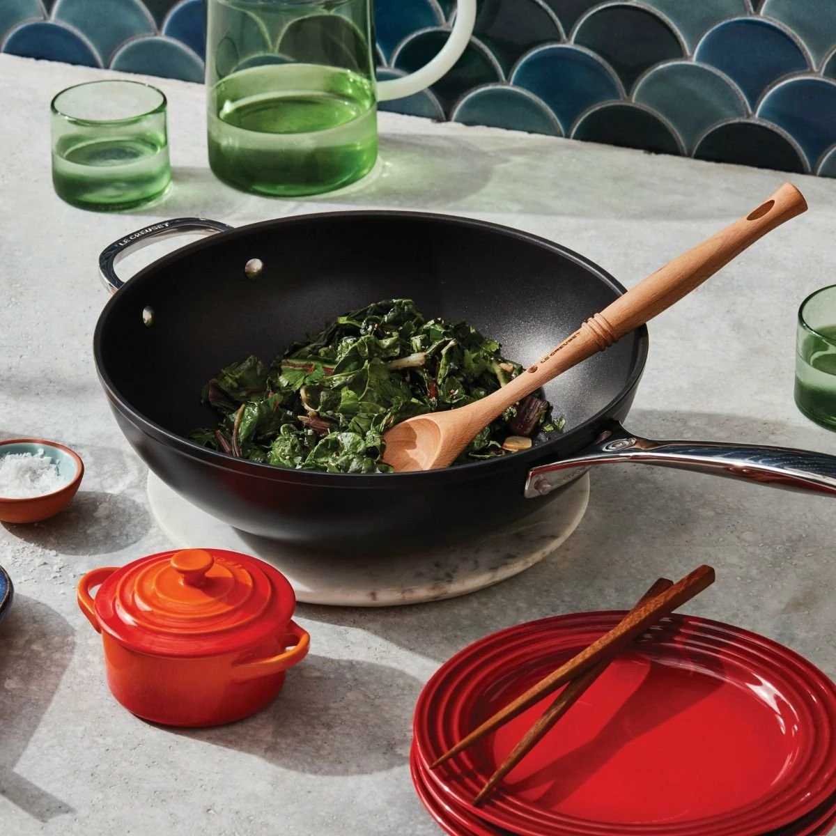 Le Creuset 12" Stir Fry Pan | Toughened Nonstick Pro - Image 6