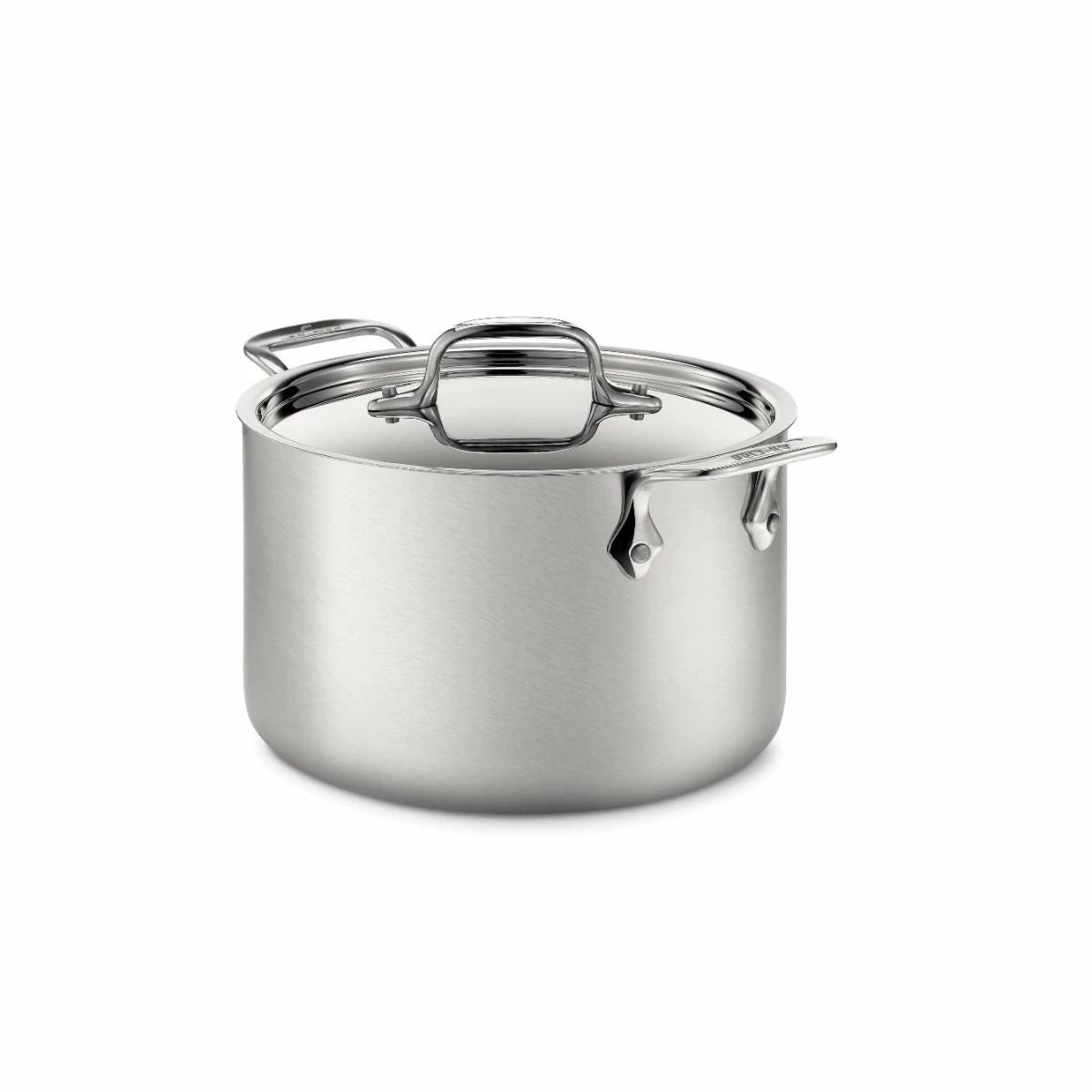 All-Clad D5 Brushed Stainless Steel Stockpot & Lid | 4 Qt. 1 All-Clad D5 Brushed Stainless Steel Stockpot & Lid | 4 Qt.