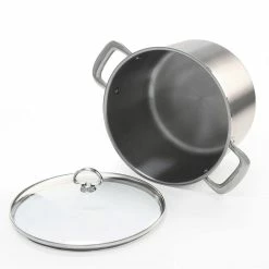 Chantal Induction 21 Stock Pot With Pasta/Steamer Insert + Glass Lid | 8 Qt. -Swiss Diamond shop stockpot83