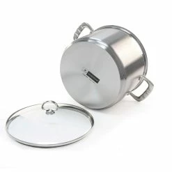 Chantal Induction 21 Stock Pot With Pasta/Steamer Insert + Glass Lid | 8 Qt. -Swiss Diamond shop stockpot84