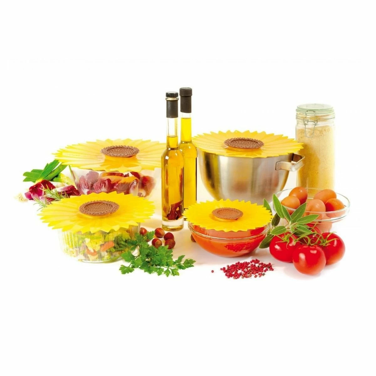 Charles Viancin Silicone Lid | Sunflower Gift Set (Set Of 4) 2 Charles Viancin Silicone Lid | Sunflower Gift Set (Set Of 4) - Image 2