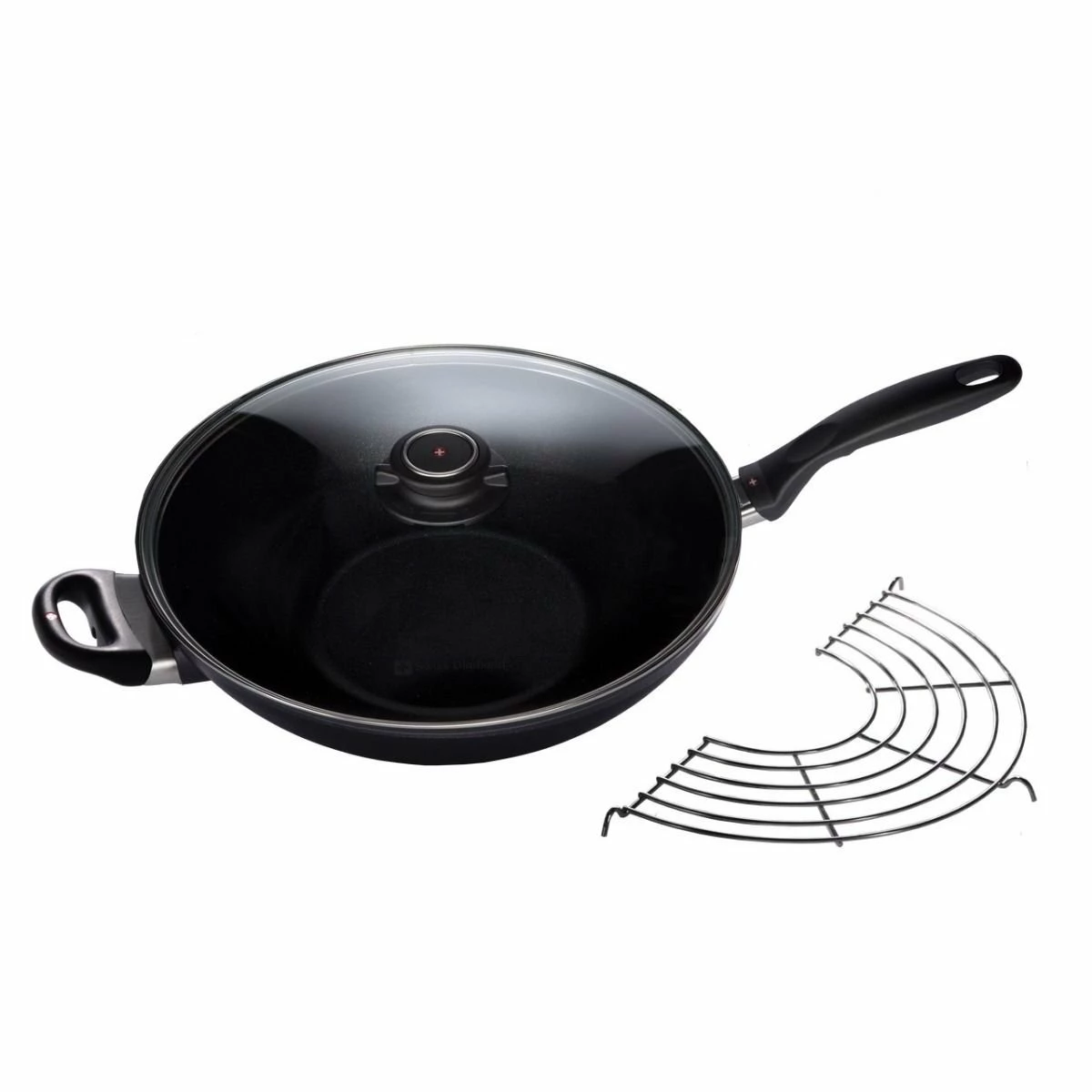 Swiss Diamond | XD Wok With Lid And Rack - 12.5"