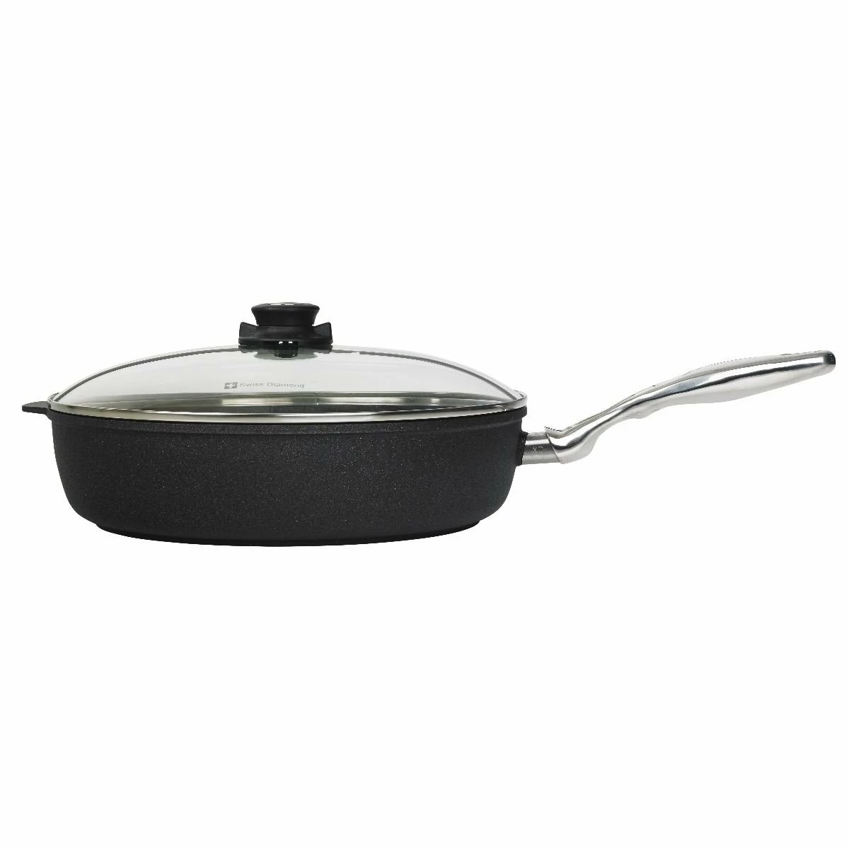 Swiss Diamond | XD Sauté Pan With Lid & Stainless Steel Handle - 12.5" (5.8 Qt.) 2 Swiss Diamond | XD Sauté Pan With Lid & Stainless Steel Handle - 12.5" (5.8 Qt.) - Image 2