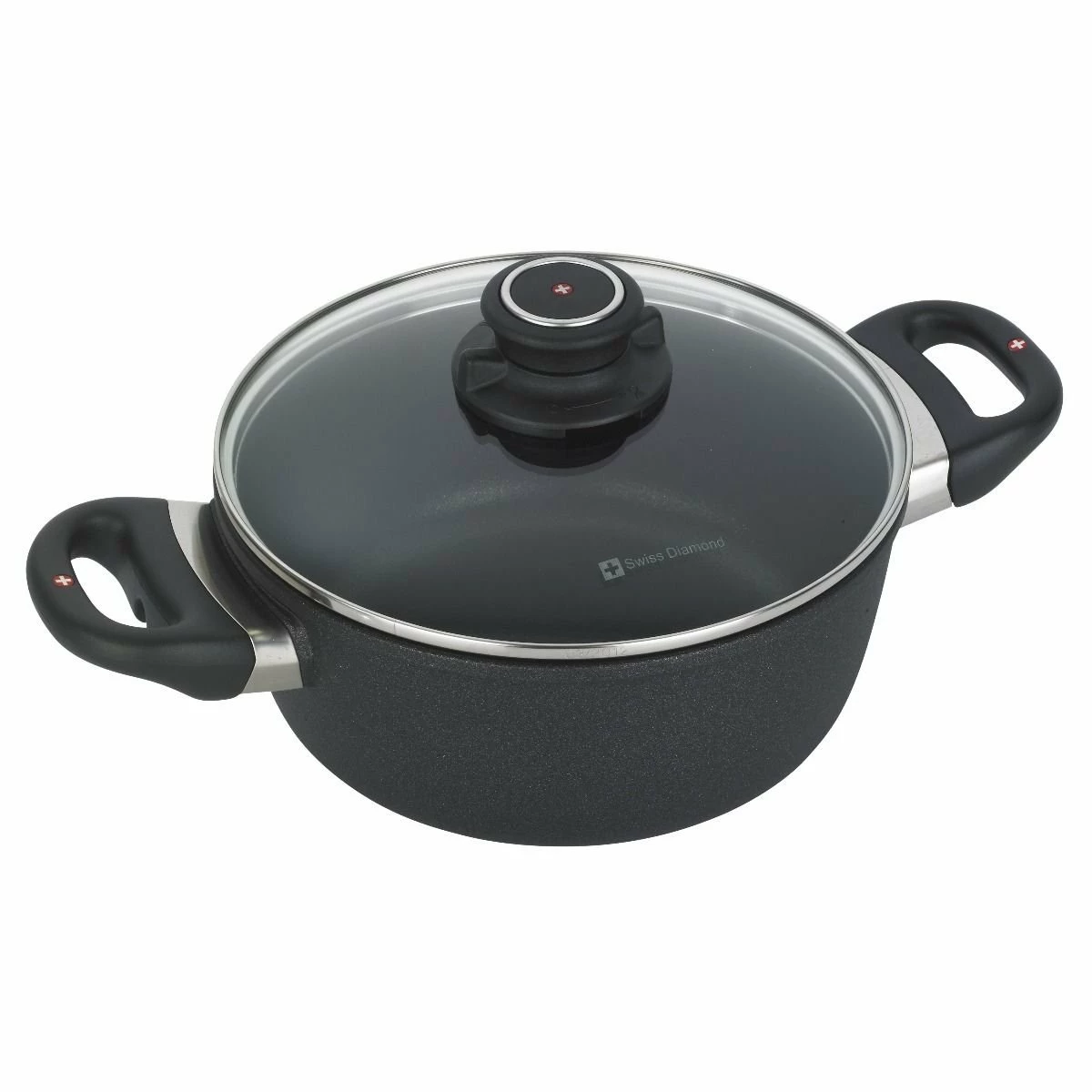 Swiss Diamond | XD Casserole With Lid - 8" (2.3 Qt.) 1 Swiss Diamond | XD Casserole With Lid - 8" (2.3 Qt.)